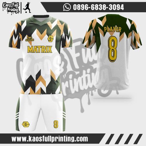 Jersey Futsal Putih Emas